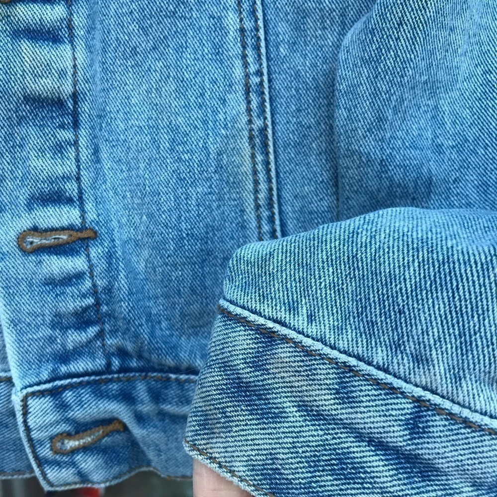 Forever 21 Patched Jean Jacket Size S - Picture 7 of 8